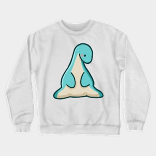 Cute long neck sitting, dino, dinosaur Crewneck Sweatshirt